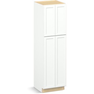Reliabilt Parkstone II Reliabilt Parkstone II Brilliant White Tall Cabinet, 24-in x 84-in - 641124 | Lowe's Pro Supply